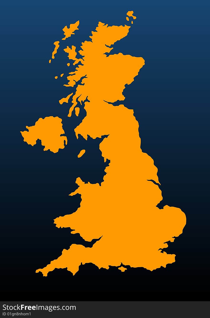 Detailed united kingdom map. Detailed united kingdom map