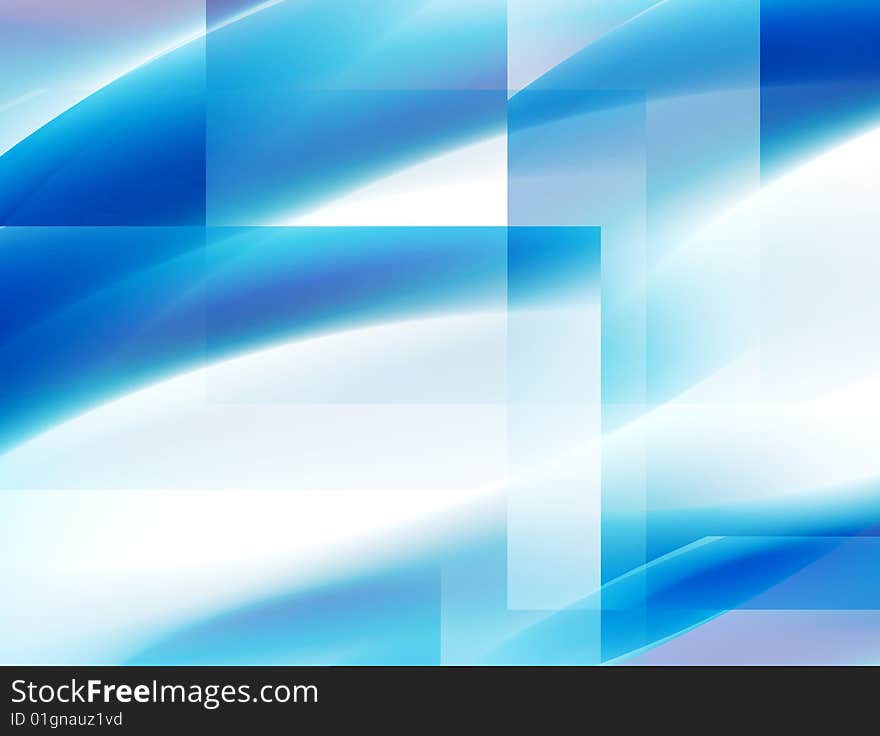 Blue and white abstract illustration with shapes. Blue and white abstract illustration with shapes