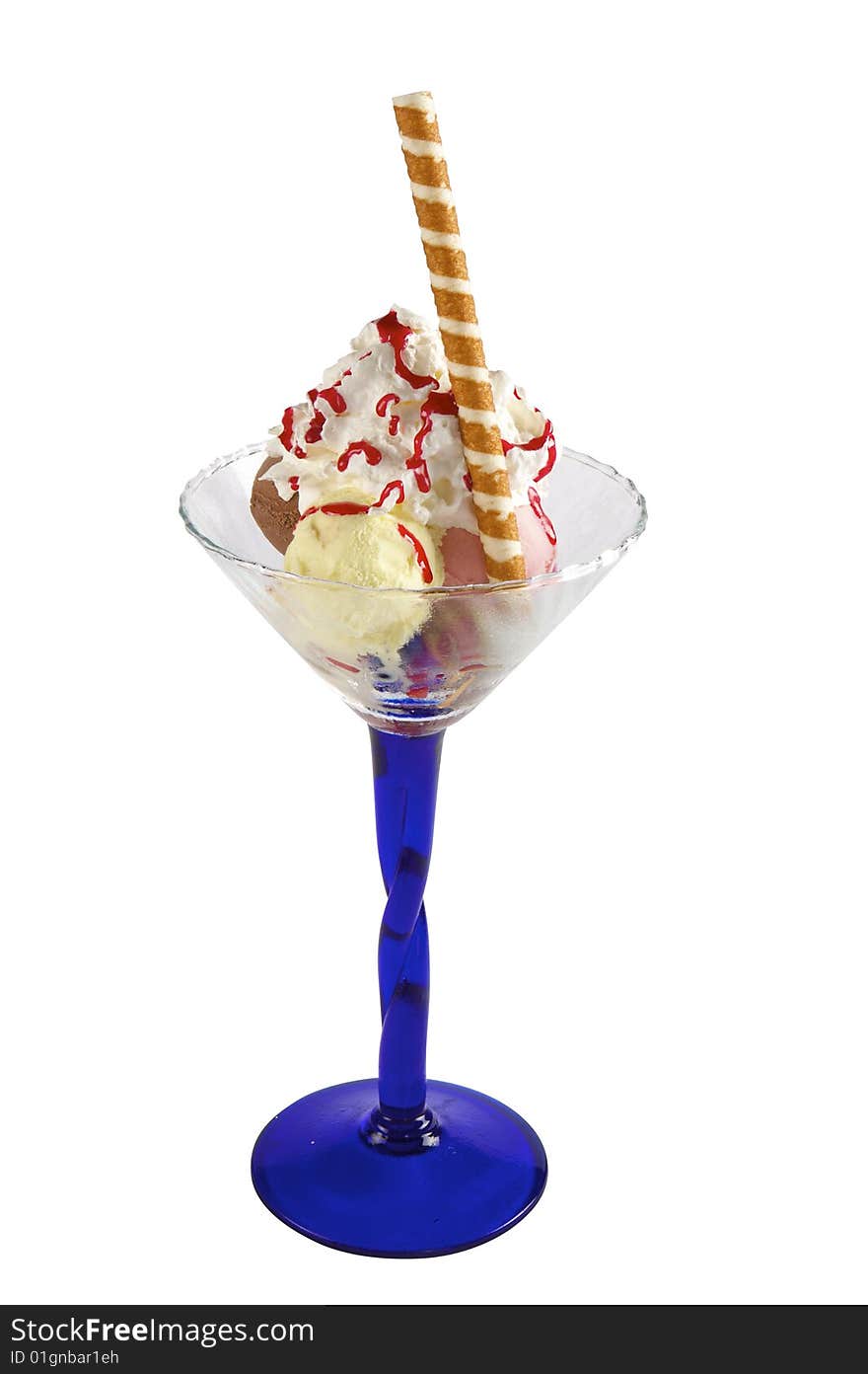 Ice cream in glass