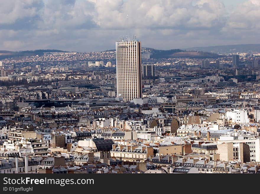 Paris landscape from the eiffel tower. Paris landscape from the eiffel tower