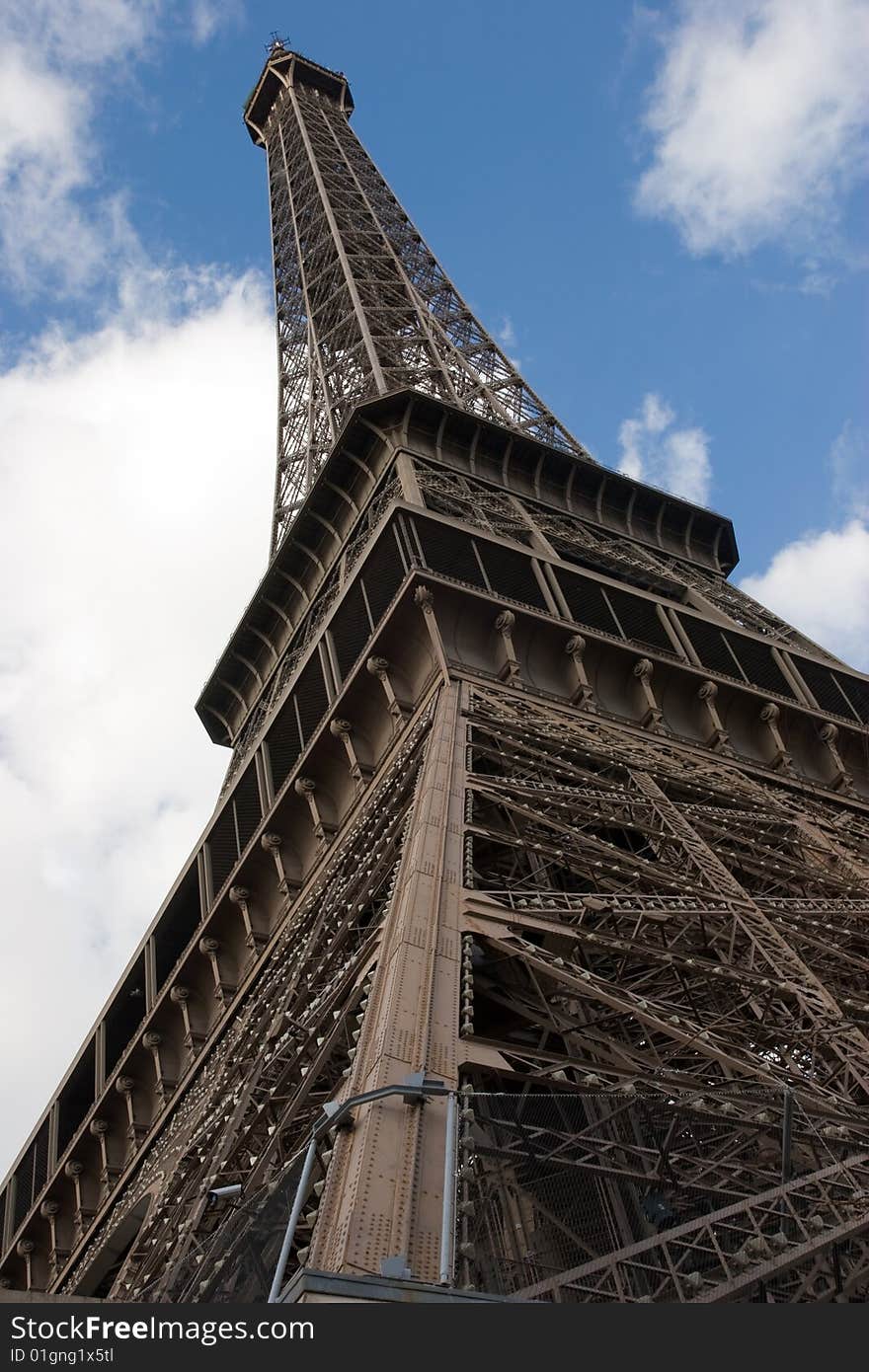 The wonderful eiffel towel in paris. The wonderful eiffel towel in paris