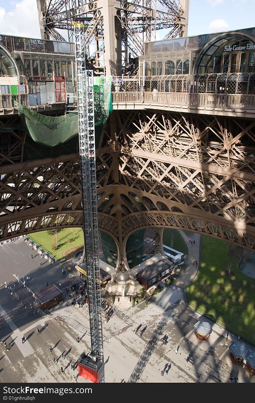 The wonderful eiffel towel in paris, the structure. The wonderful eiffel towel in paris, the structure