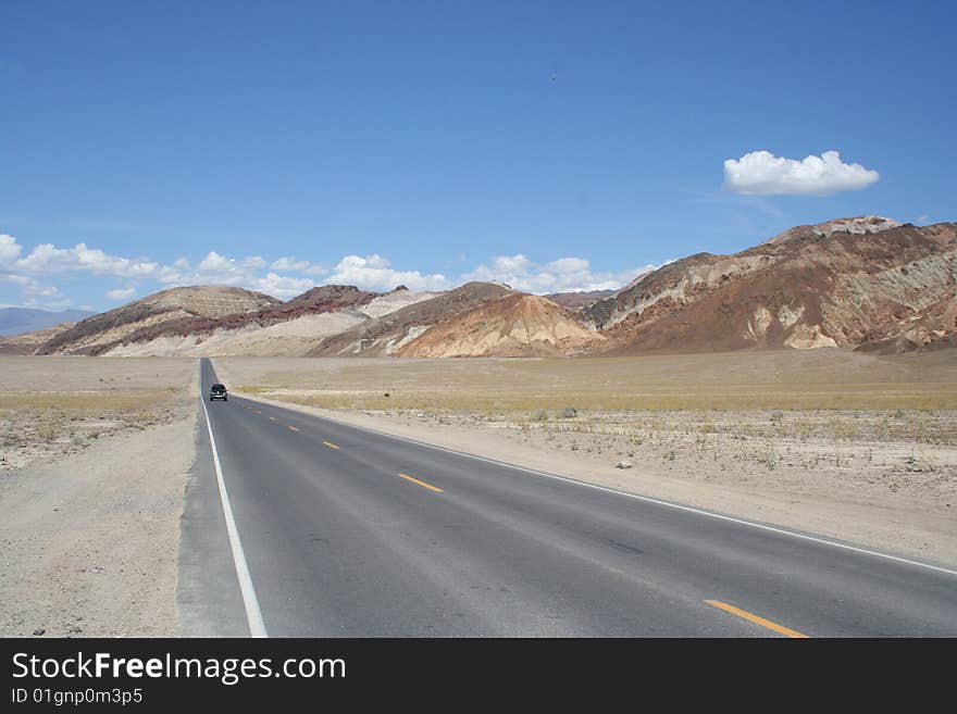 Road through Death Valley