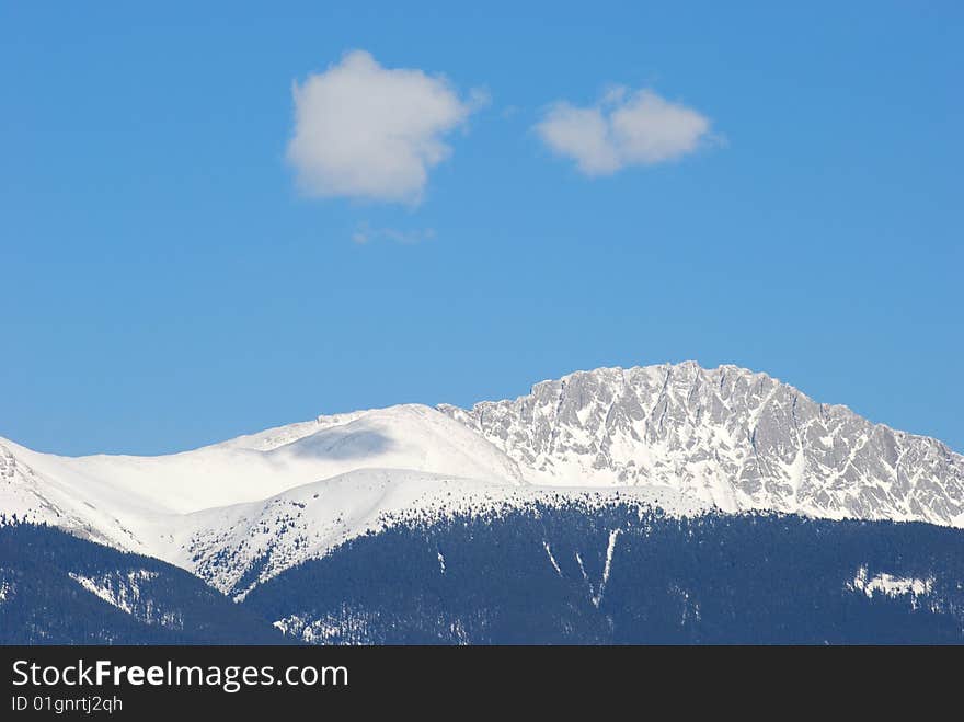 Moutain and clouds