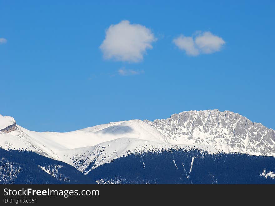 Moutain and clouds