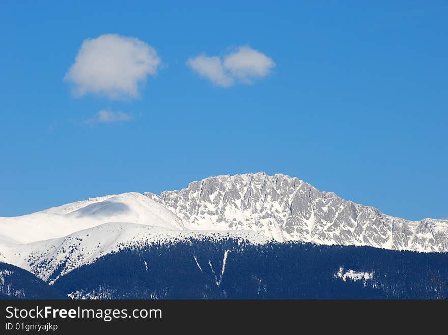 Moutain and clouds