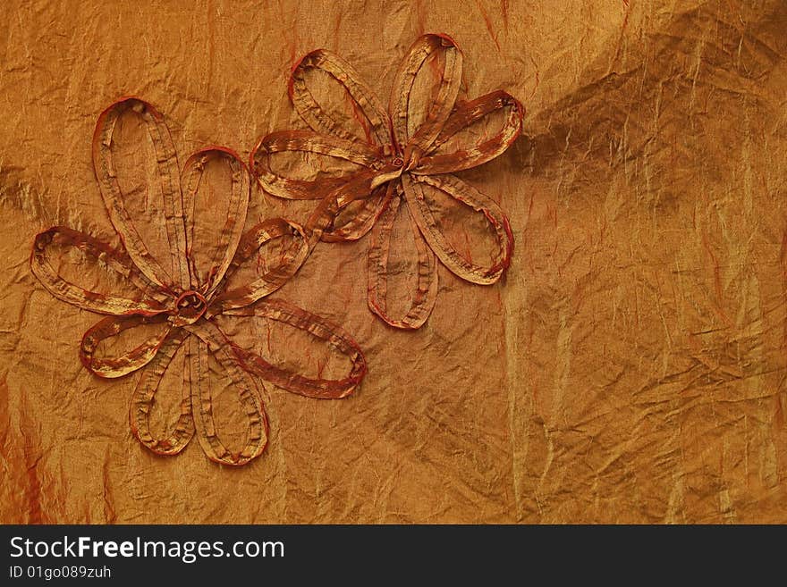 Flower background - fragment of good quality textile