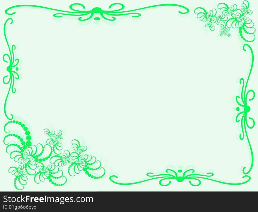 Abstract background with frame and abstract decorations. Abstract background with frame and abstract decorations