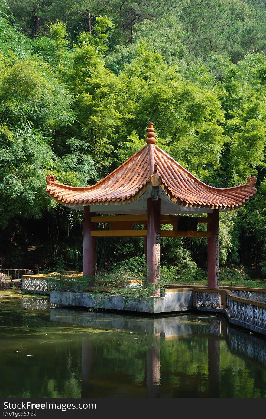 Ancient gloriette in the north of China