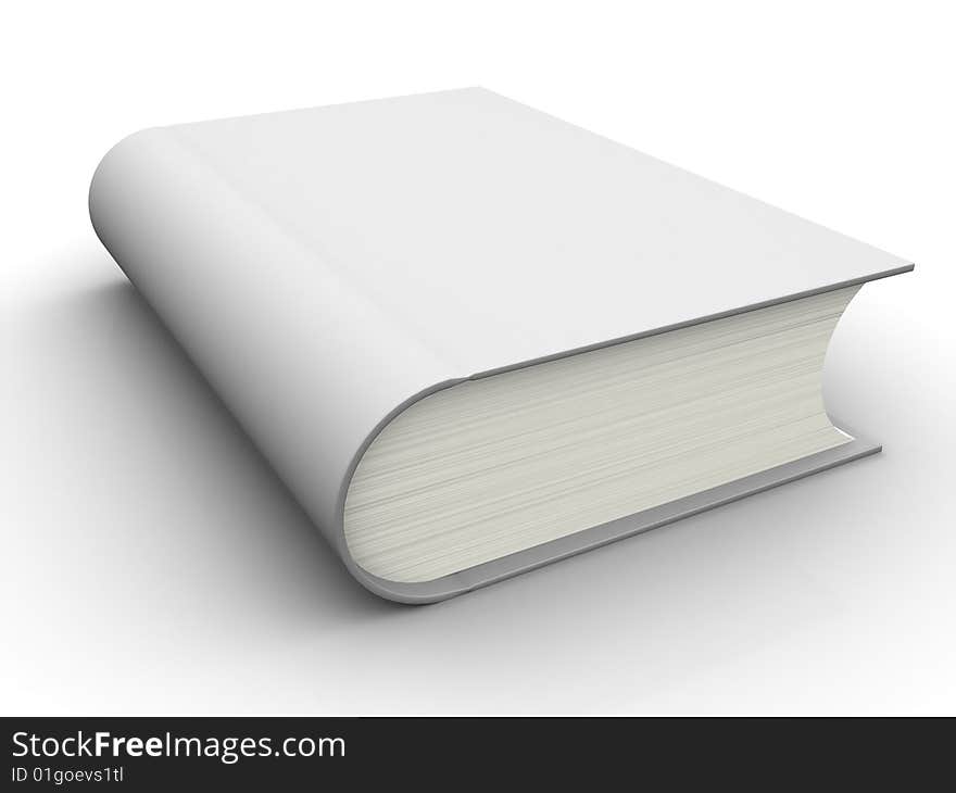 The big book on a white background. The big book on a white background