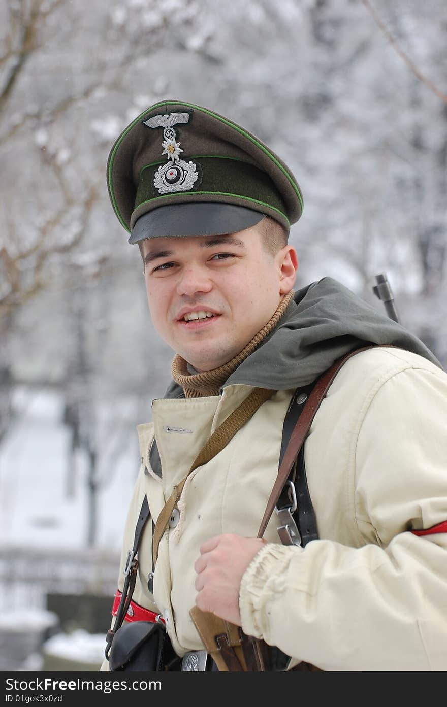 Historical military reenacting of WW2. Kiev,Ukraine. Historical military reenacting of WW2. Kiev,Ukraine