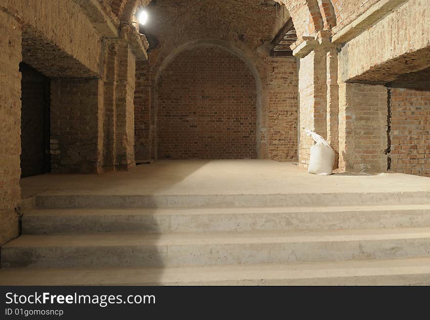 Reconstruction of a lobby of an old building. Reconstruction of a lobby of an old building.