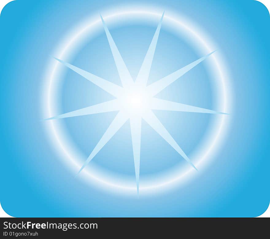 Blue background with shining star. Vector illustration - easy to edit. Blue background with shining star. Vector illustration - easy to edit.