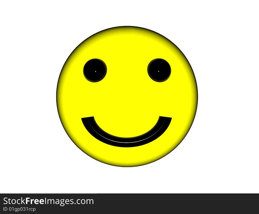 Smiley yellow face.