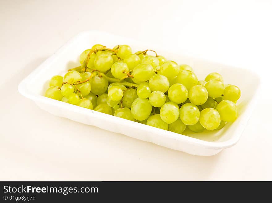 Grapes in tray