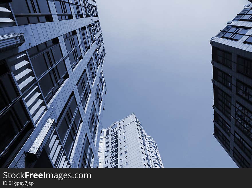 The modern building in shanghai.