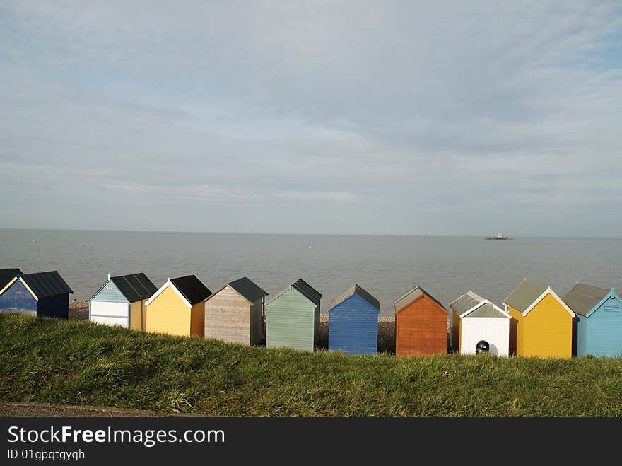 Beach huts