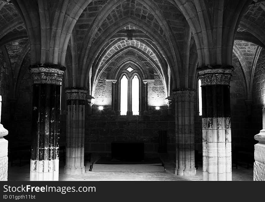 Interior view of the Monasterio de Piedra, in Zaragoza province. Interior view of the Monasterio de Piedra, in Zaragoza province.