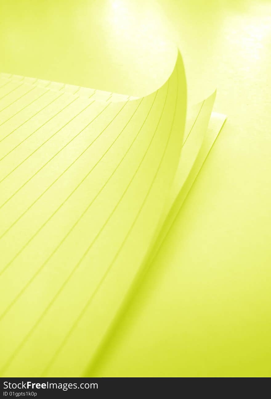 Close up of empty note papers