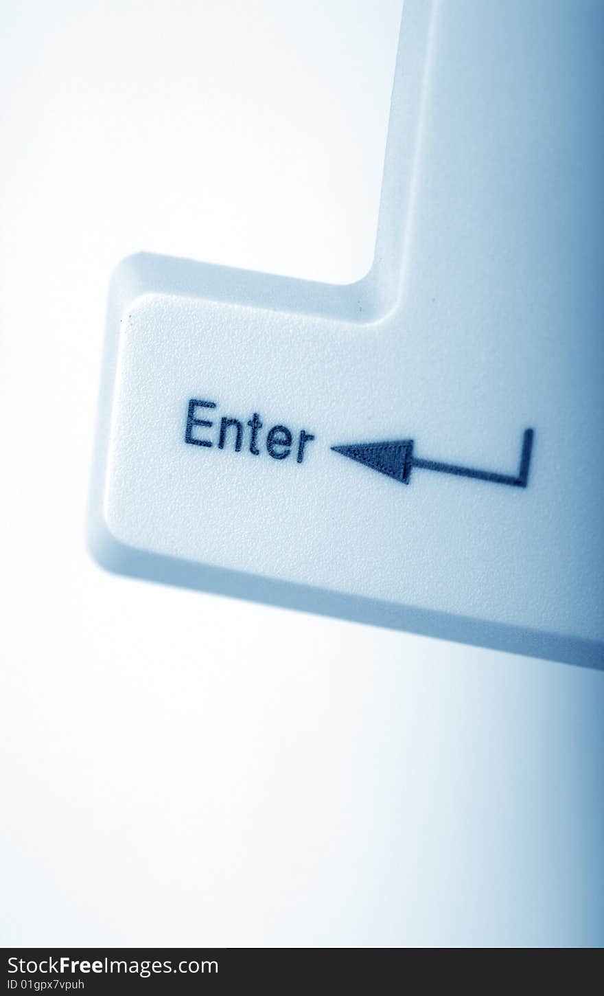 Close up of enter keys