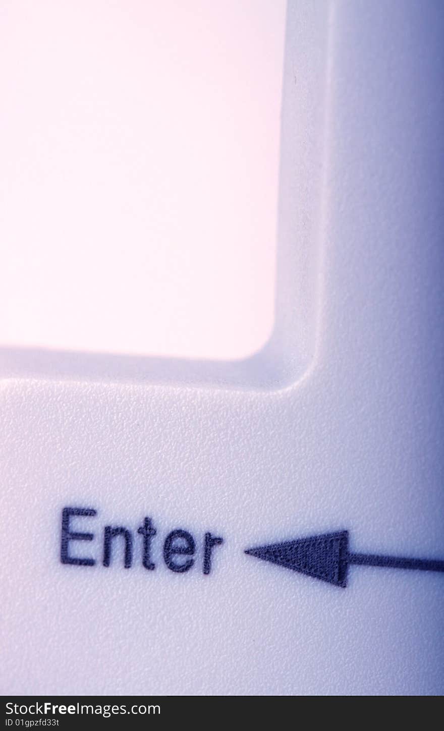 Close up of enter keys