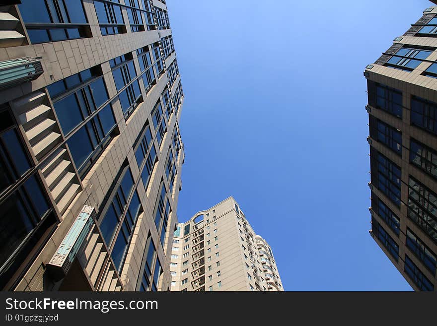 The modern building in shanghai.