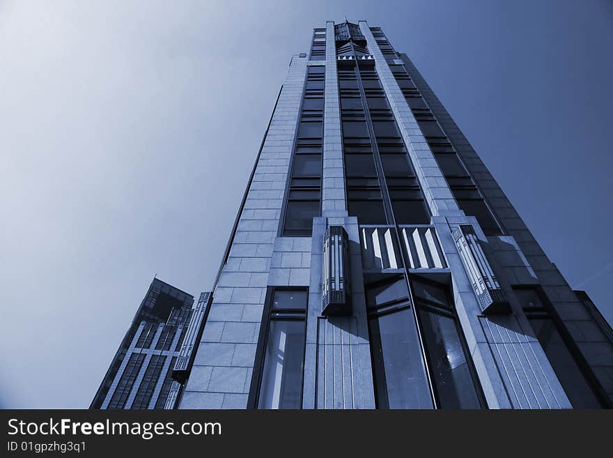 The modern building in shanghai.