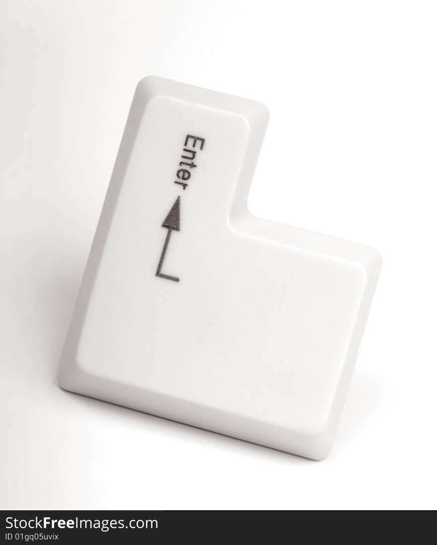 Close up of enter keys