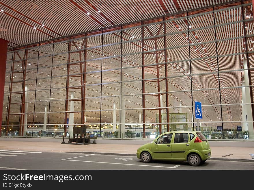 Beijing airport  of T3 building. Beijing airport  of T3 building