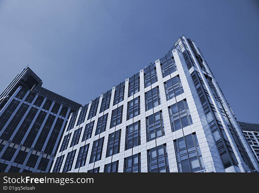 The modern building in shanghai.