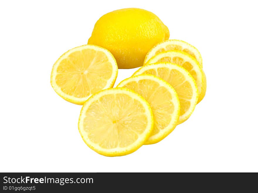 Fresh Lemons Isolated