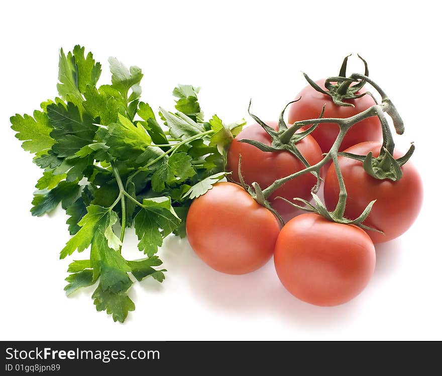 Cherry tomatos with fresh parsley