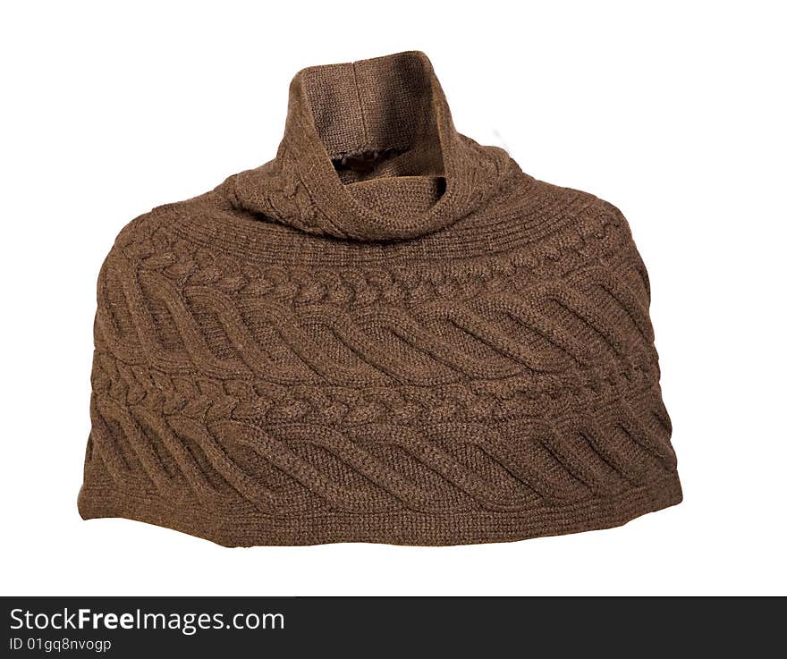 Wool knitted scarf