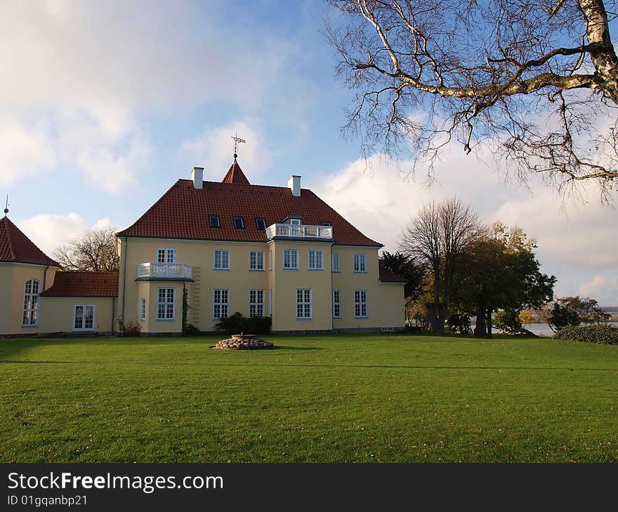 Classical traditional small country hotel Funen Denmark. Classical traditional small country hotel Funen Denmark