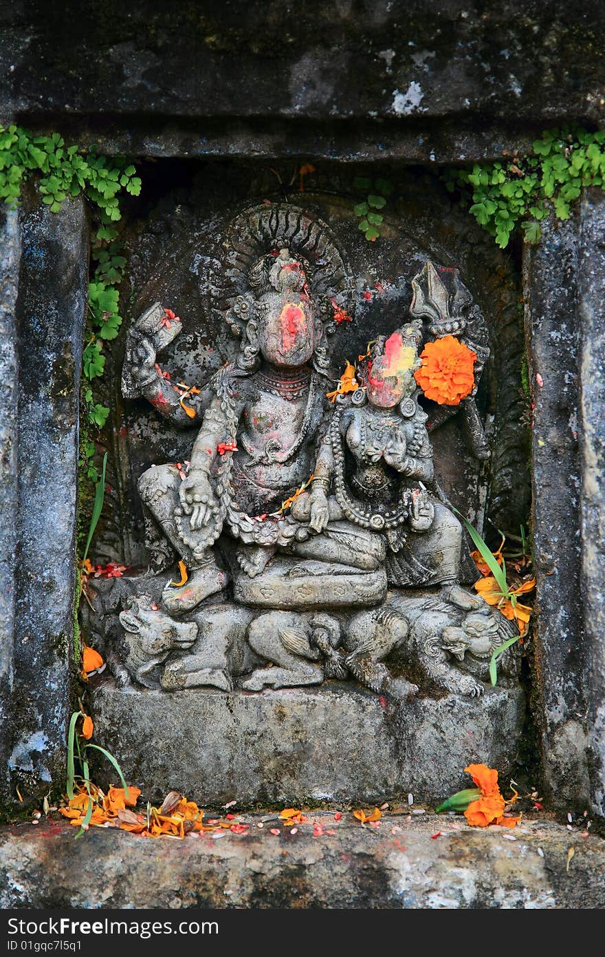 Durbar square on the stone sculpture(nepal). Durbar square on the stone sculpture(nepal)