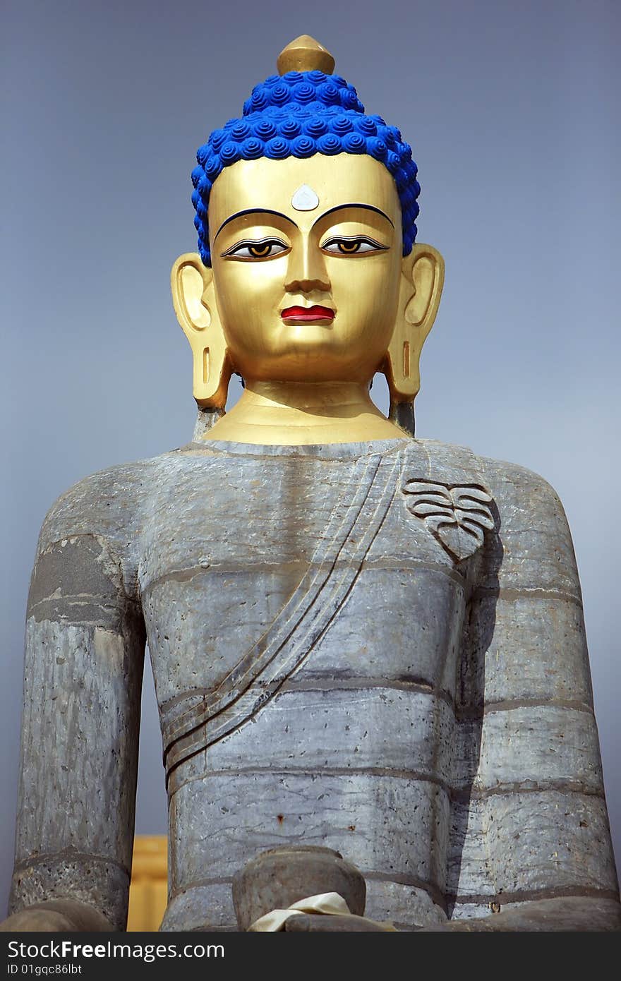 Buddha statue on a sunny day