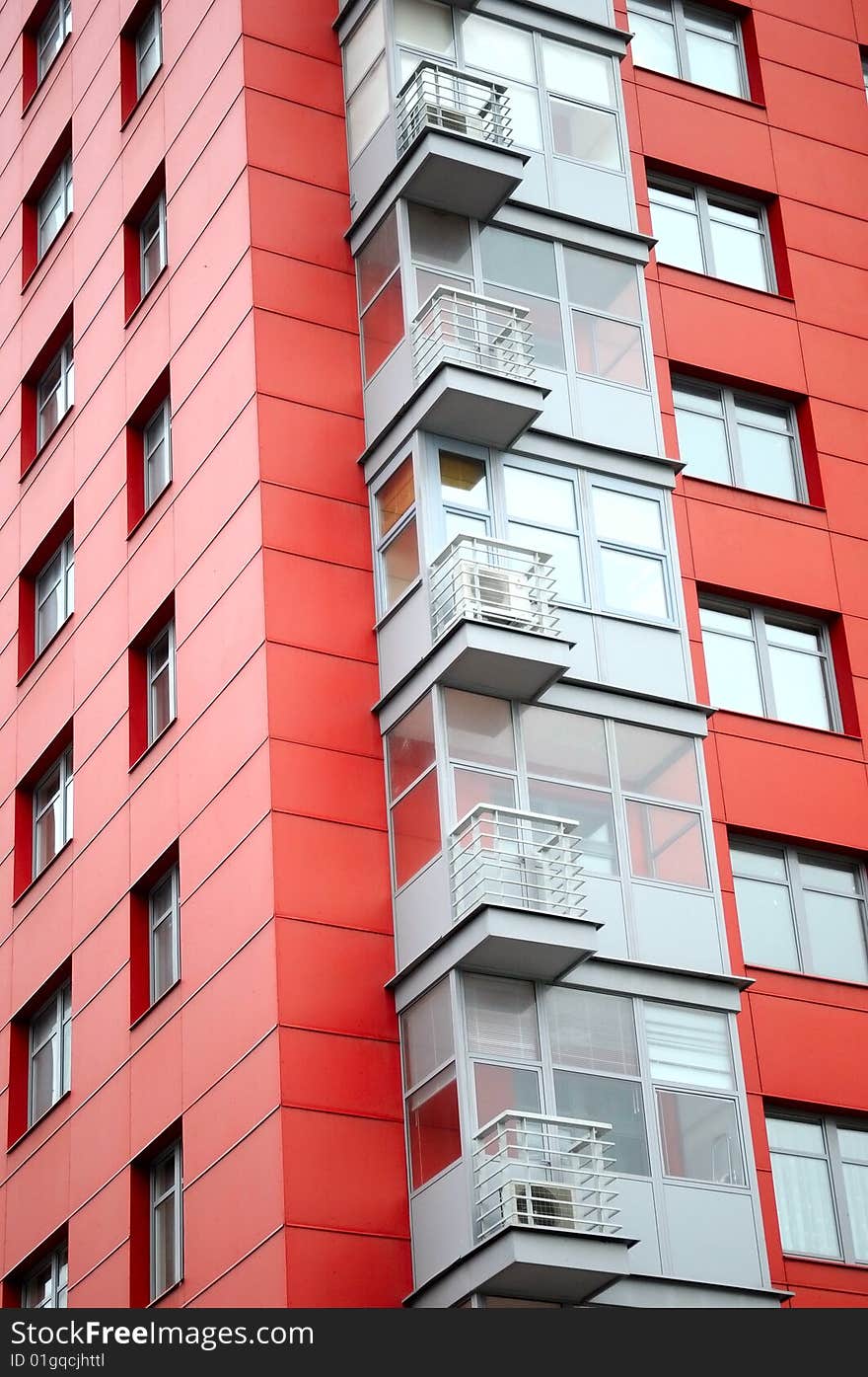 Close-up view of modern building