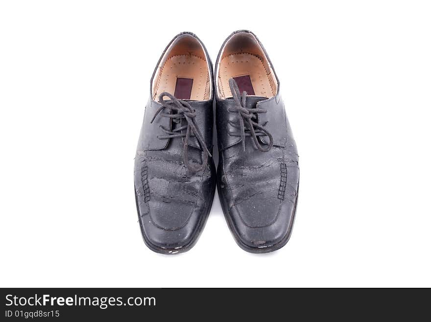 Formal black male leather shoes in pair. Formal black male leather shoes in pair