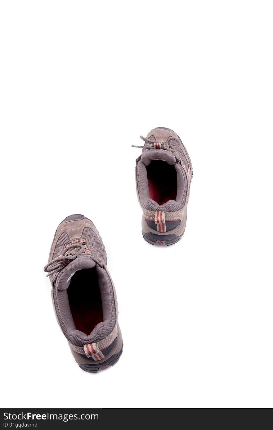 Men hiking shoe isolated on white background