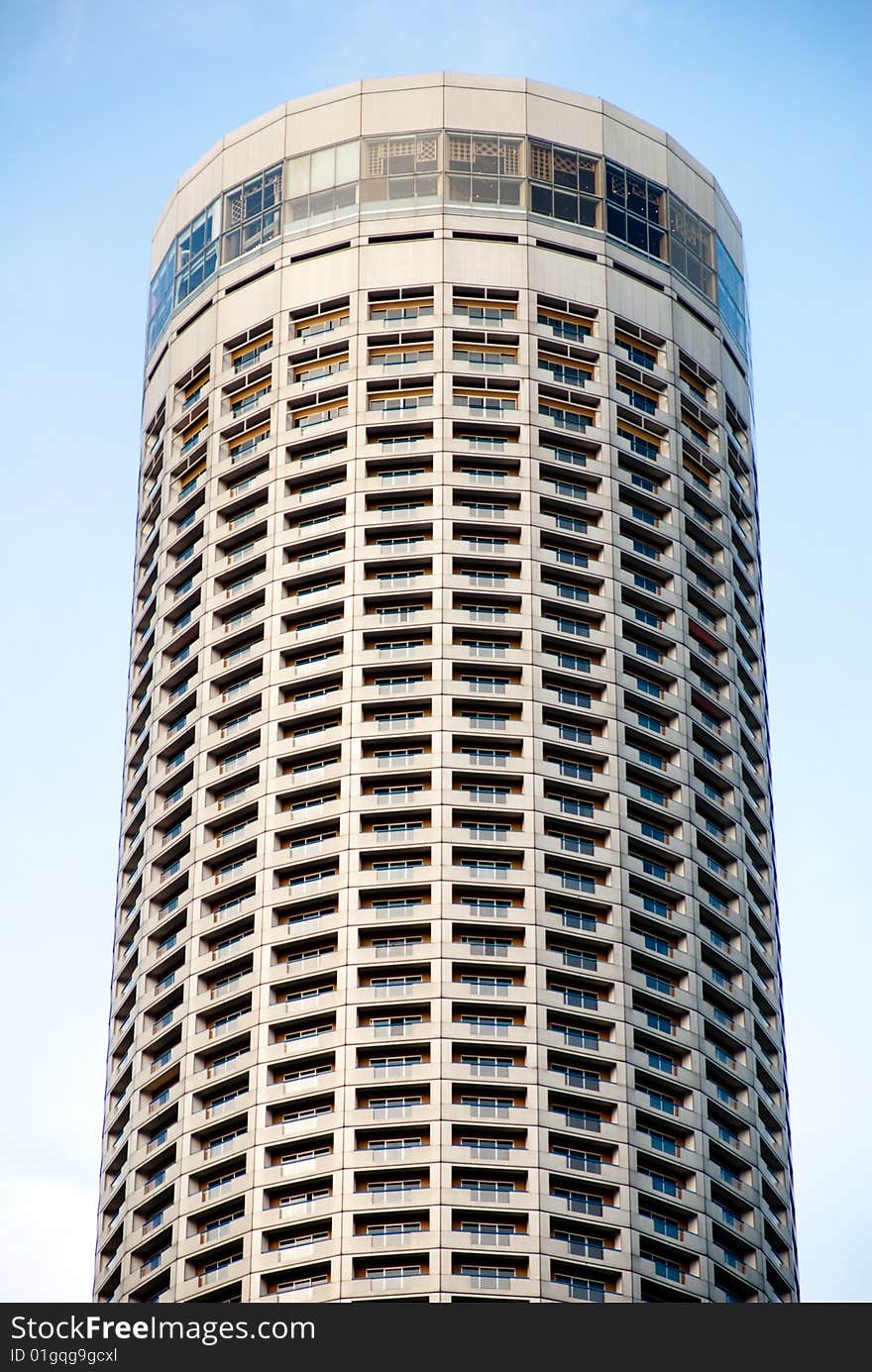 Mdern office building exterior in downtown singapore. Mdern office building exterior in downtown singapore