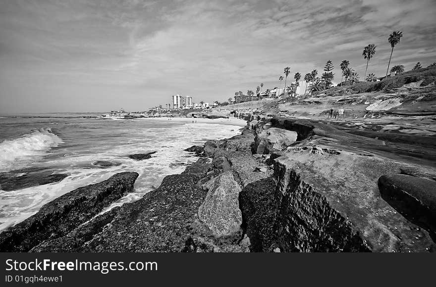 Shorline of La Jolla, San Diego. Shorline of La Jolla, San Diego.