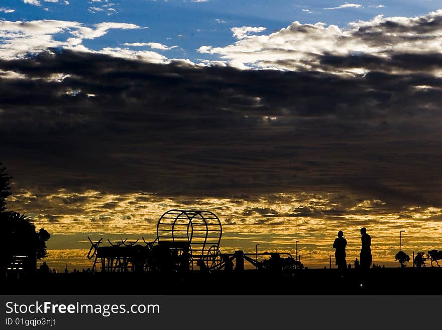 Sunset at the park Cape Town, South Africa