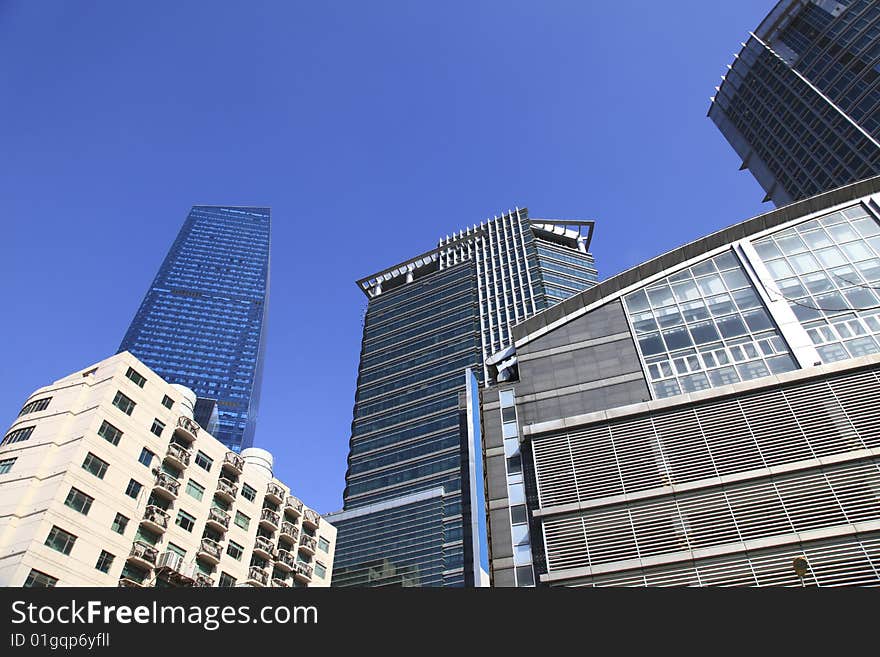 The modern building in shanghai.