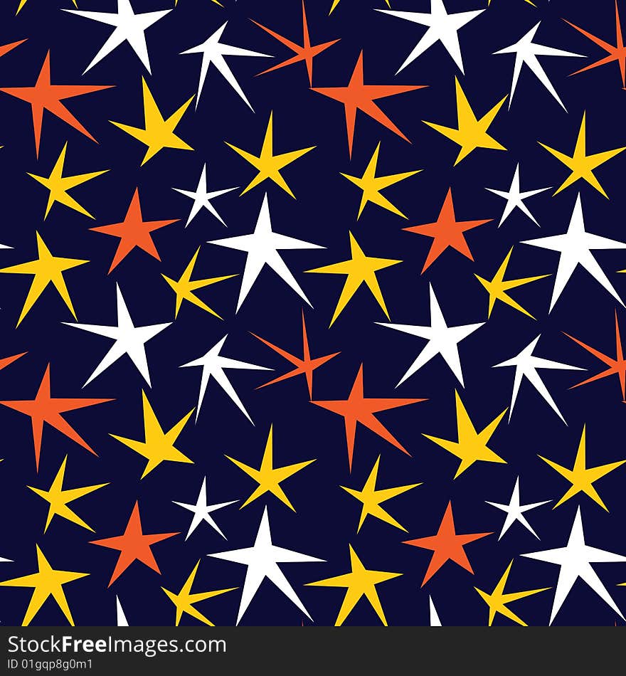 Seamless Pattern With Stars