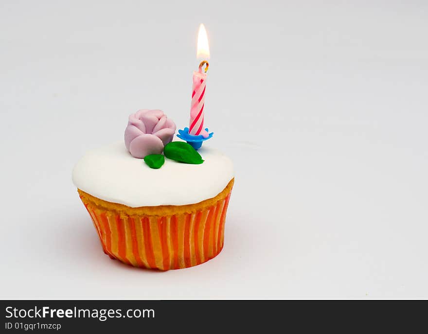 A delicious looking cake isolated on white. A delicious looking cake isolated on white