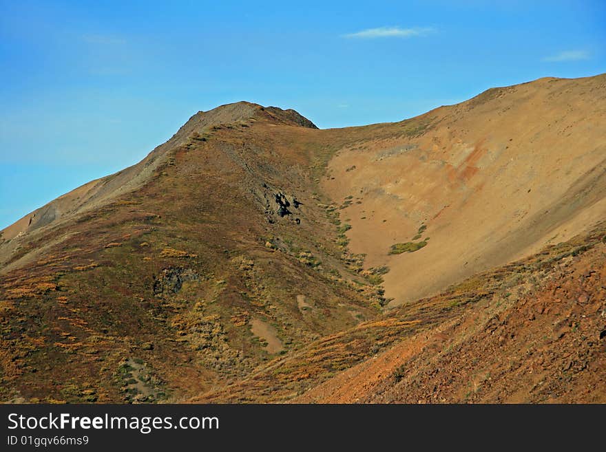 Mountain and surrounding area in Denali Park, Alaska. Mountain and surrounding area in Denali Park, Alaska