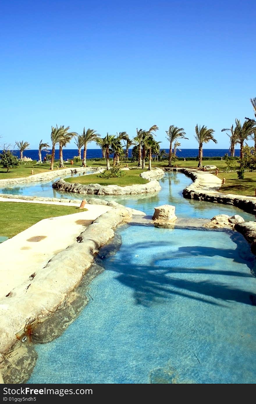 Resort in hotel Makadi bay.