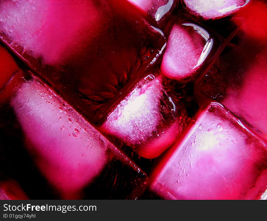 Pink Ice Cubes