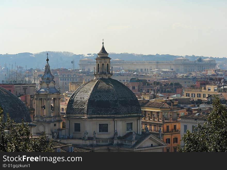 Rome near Piazza del Popolo