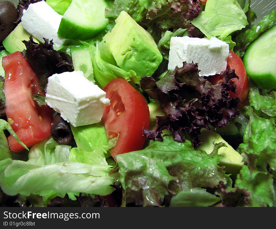 Salad with Avocado